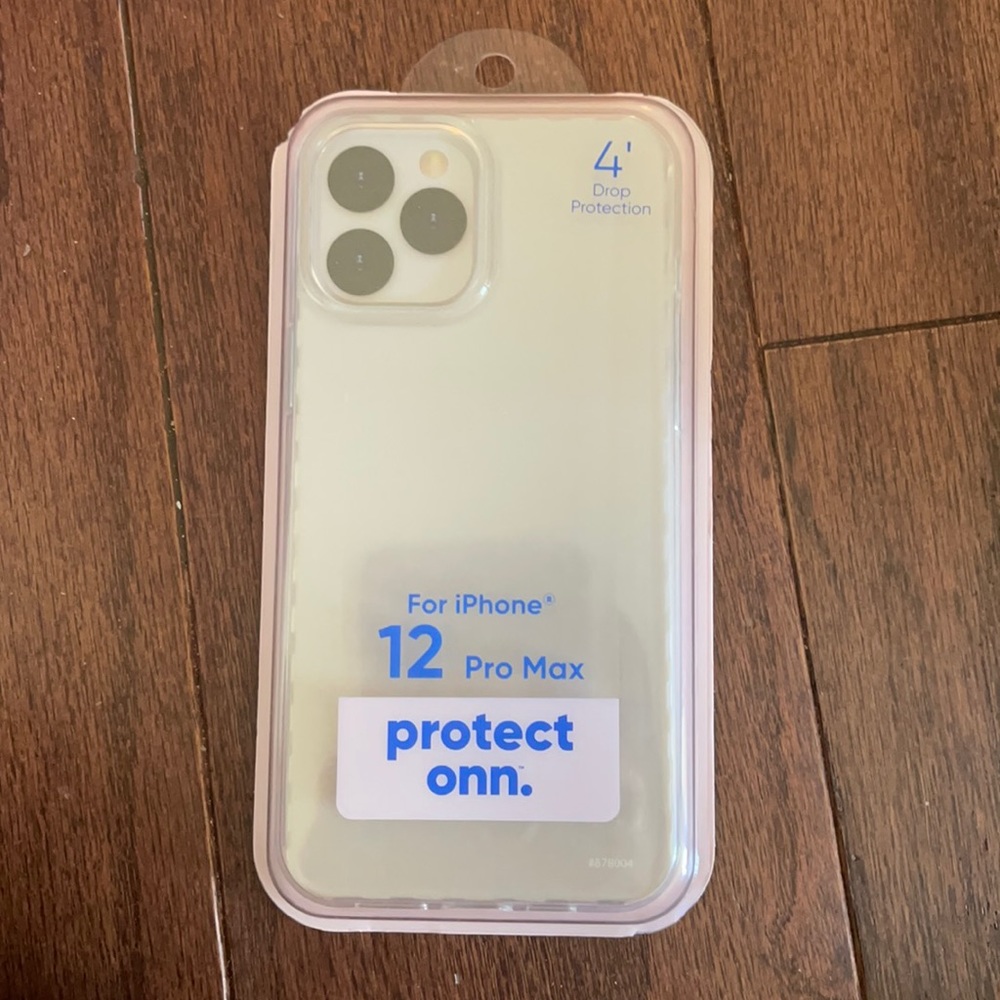 Protect onn 12 Pro Max iPhone Clear Phone Case NWT